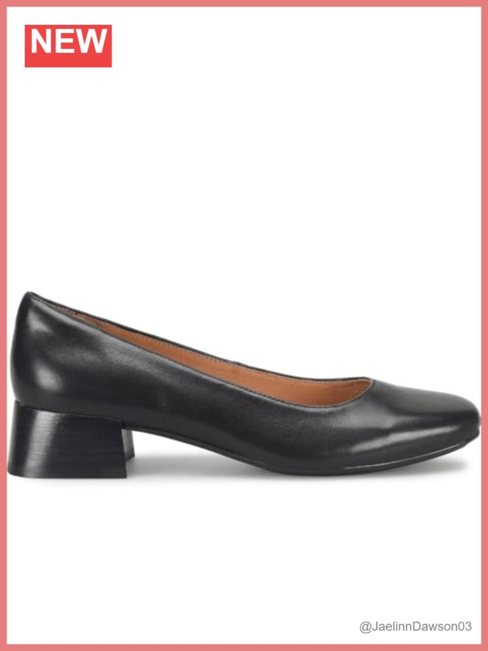 Söfft Lillian Women's Leather Square Toe Pump Heels Comfort Arch Support
